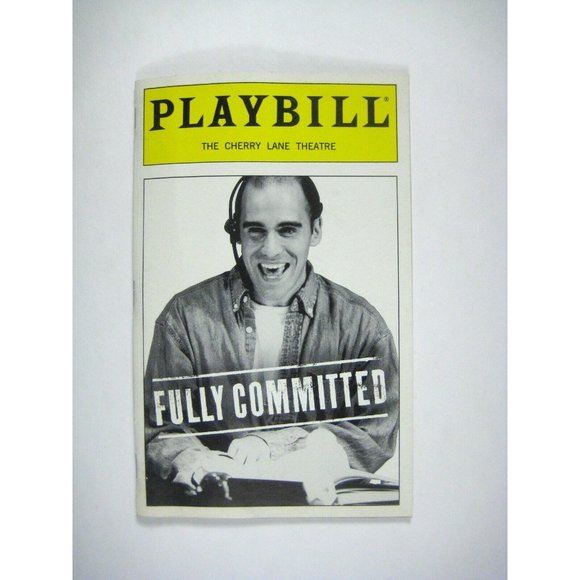 Fully Committed Playbill April 2000 Mark Locke Becky Mode Cherry Lane Theatre - Picture 1 of 6